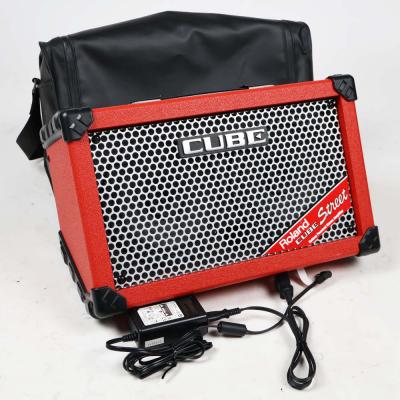 【中古】 ギターアンプ ローランド ROLAND CUBE Street RED 乾電池駆動パフォーマンス用ステレオアンプ ギターアンプ