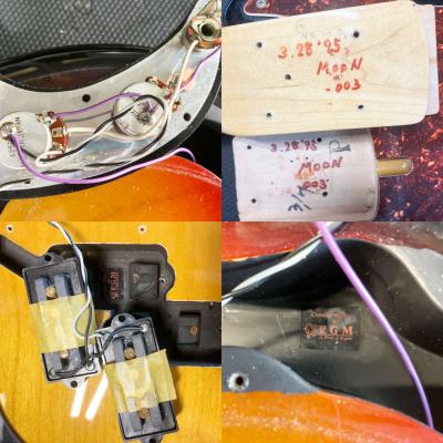 【中古】MOON PB-4 3トーンサンバースト 1995年製 ムーン PGM製 プレべ エレキベース 内部