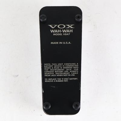 【中古】 ワウペダル VOX V847 Made in USA ギターエフェクター 裏面