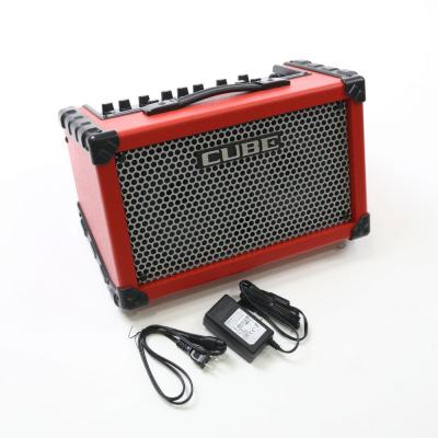 【中古】 ギターアンプ ローランド ROLAND CUBE Street RED 乾電池駆動パフォーマンス用ステレオアンプ ギターアンプ