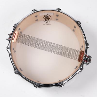 【中古】 スネアドラム サカエ SAKAE OSAKA HERITAGE SD1455MA/M-PW Maple Snare Mighty Halo Pearl White 裏面