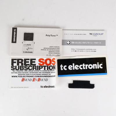【中古】 チューナー tc electronic PolyTune 1 ポリフォニックチューナー ポリチューン ペダルチューナー 付属品