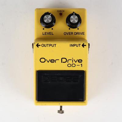 【中古】 オーバードライブ エフェクター BOSS OD-1 Over Drive Silver Screw 銀ネジ μPC4741C 1979年製 ギターエフェクター