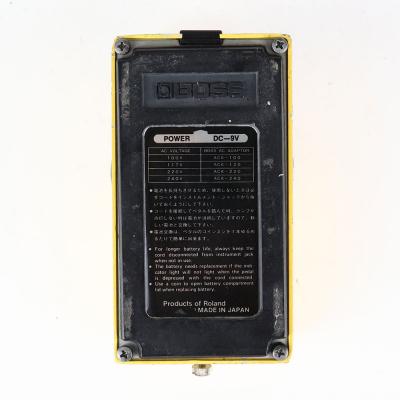 【中古】 オーバードライブ エフェクター BOSS OD-1 Over Drive Silver Screw 銀ネジ μPC4741C 1979年製 ギターエフェクター 裏面