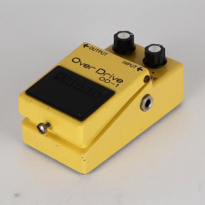 【中古】 オーバードライブ エフェクター BOSS OD-1 Over Drive Silver Screw 銀ネジ μPC4741C 1979年製 ギターエフェクター 全体