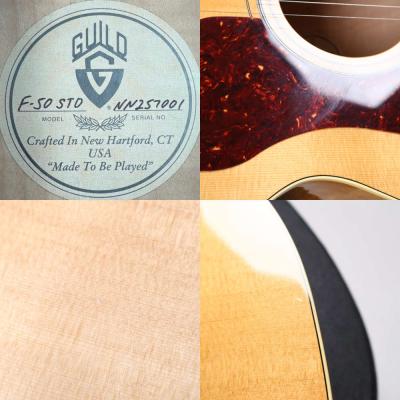 【中古】 アコースティックギター Guild F-50 STD Natural 2010年製 New Hartford工場製造 アーチドバック MADE IN USA ギルド 内部 傷