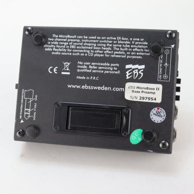 【中古】 ベースプリアンプ EBS Micro Bass II マイクロベース2 ダイレクトボックス DI 底面