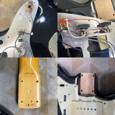 【中古】 エレキギター FENDER JAPAN JM66 JAZZMASTER BLK 2008年製 フェンダージャパン ジャズマスター 内部