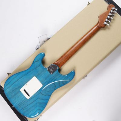 【中古】 エレキギター Fender Custom Shop MBS Custom Quilted Maple Stratocaster Caribbeane Blue Burst by Austin Macnutt 2025年製 ボディバック画像