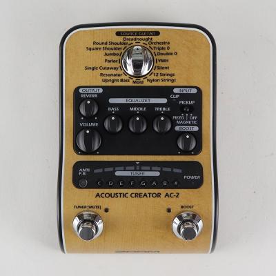 【中古】 ZOOM ズーム AC-2 Acoustic Creator アコースティックギター用プリアンプ
