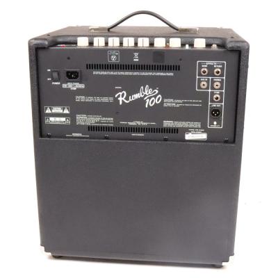 【中古】 ベースコンボアンプ フェンダー Fender Rumble 100 Combo ベースアンプ 2022年製 本体画像 裏
