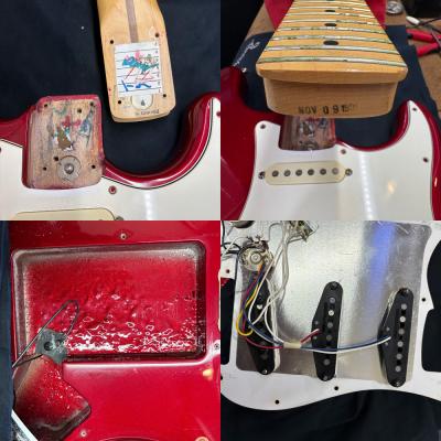 【中古】 エレキギター フェンダー Fender American Standard Stratocaster Maple Fingerboard CAR 1996年製 フェンダー アメリカンスタンダード ネック、ピックアップ