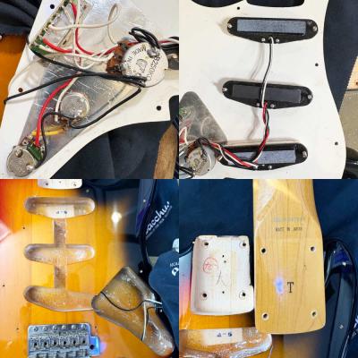 【中古】 エレキギター Fender Japan ST62-53 3TS 1993-1994年頃製造 3.10kg 軽量個体 フェンダージャパン ストラトキャスター 内部