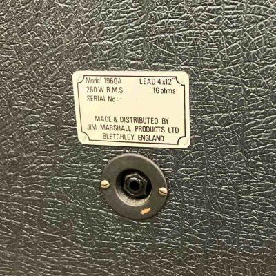 【中古】 MARSHALL 1960A スピーカー・キャビネット マーシャル 12インチ4発スピーカー スラント 16Ω 1入力端子タイプ IP