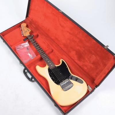 【中古】 エレキギター Fender USA Mustang WH 1977年製 フェンダー ムスタング ケース