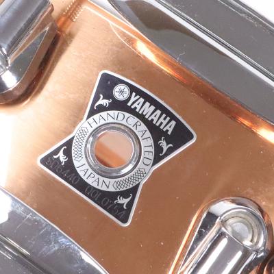 【中古】 スネアドラム ヤマハ YAMAHA SD6440 COPPER 14x4 日本製 Made in Japan エンブレム