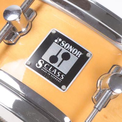 【中古】 スネアドラム ソナー SONOR S-1405M S-Class PRO 14x5 Maple Snare メイプルシェル エンブレム