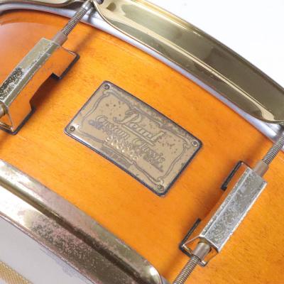 【中古】 スネアドラム パール Pearl Custom Classic ONE PIECE MAPLE SHELL 14x5.5 Made in Japan エンブレム