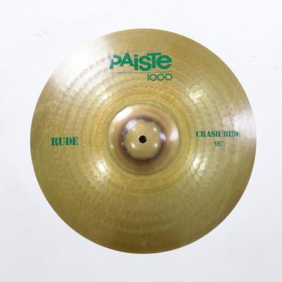 【中古】 クラッシュライドシンバル パイステ PAISTE 1000 RUDE Series CRASH RIDE 16インチ