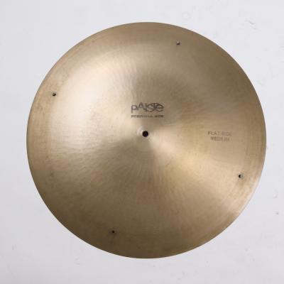 【中古】 リベット付きライドシンバル パイステ PAISTE Formula 602 FLAT RIDE MEDIUM 20インチ 1970s ビンテージシンバル