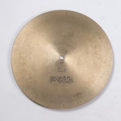 【中古】 リベット付きライドシンバル パイステ PAISTE Formula 602 FLAT RIDE MEDIUM 20インチ 1970s ビンテージシンバル 裏面