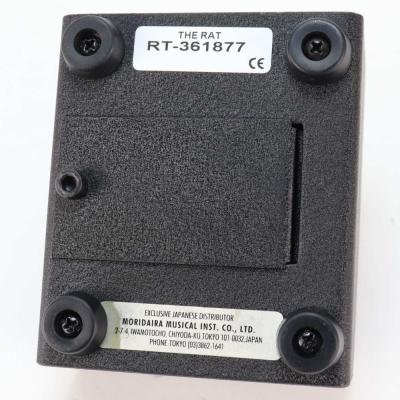【中古】 ディストーション PROCO RAT2 エフェクター プロコ ラット RAT スラントボディー 3.5mmアダプタージャック 本体画像 裏