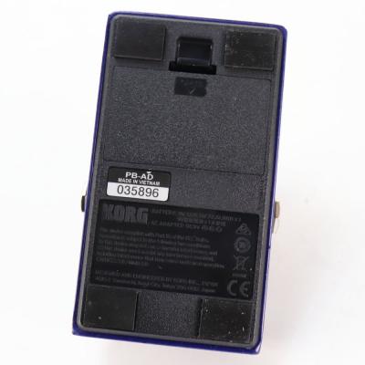 【中古】 ペダルチューナー KORG Pitchblack Advance PB-AD スパークルブルー 本体画像 裏