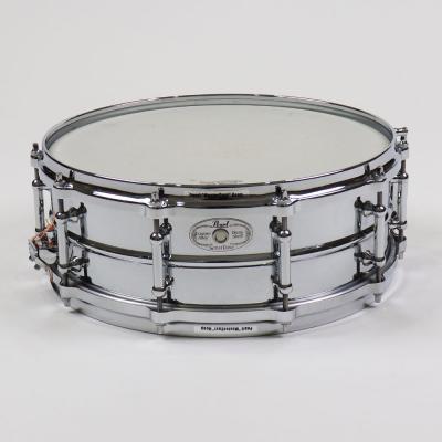 【中古】 スネアドラム パール Pearl B-6514C SensiTone Chrome Over BRASS Custom Alloy 14x5 ブラスシェル