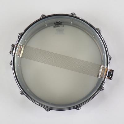 【中古】 スネアドラム パール Pearl B-6514C SensiTone Chrome Over BRASS Custom Alloy 14x5 ブラスシェル 裏面