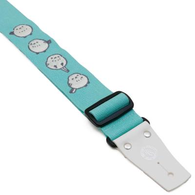 Grande uomo グランデウオモ TS-2 AC ターコイズ × シマエナガ ターコイズカラー アクリル製 ギターストラップ ストラップエンド