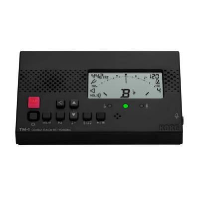 チューナーメトロノーム コルグ KORG TM-1 BK 吹奏楽 管楽器 弦楽器 ブラスバンド オーケストラ チューナー&メトロノーム トップ斜めアングル画像