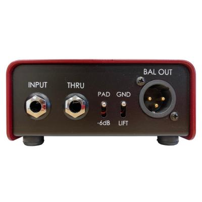 KHAN AUDIO カーンオーディオ VTDI RED 真空管搭載 ベース 楽器用DI 本体画像