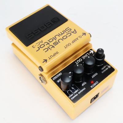 【中古】 アコースティックシミュレーター エフェクター BOSS AC-3 Acoustic Simulator ギターエフェクター 本体画像 斜め