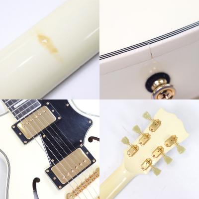 【中古】 エレキギター Seventy Seven Guitars dy Deviser ALBATROSS-CUSTOM-H WHITE セミアコースティックギター 詳細画像