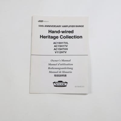 【中古】 ギターアンプ VOX AC15H1TV Hand-Wired Heritage Collection 15ワット 真空管アンプ ハンドワイヤード回路 説明書