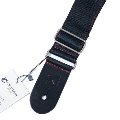 KIKUTANI キクタニ KSTR-100 RD レッドステッチ ギターストラップ ベースストラップ アップ画像