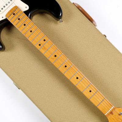 【中古】 エレキギター Fender American Vintage ’57 Stratocaster Black 3.42kg リアピックアップ交換あり フェンダー ストラト ブラッキー アメリカンビンテージ アメビン 1957 指板