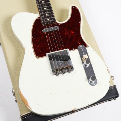 【中古】 エレキギター Fender Custom Shop 2017 Limited NAMM 63 Telecaster Relic Olympic White Matching Head 2019年製 ボディ画像