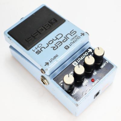 【中古】スーパーコーラス エフェクター BOSS CH-1 Super Chorus ギターエフェクター コーラス 本体画像 斜め