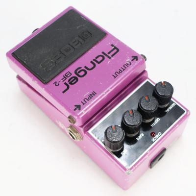 【中古】 フランジャー BOSS BF-2 Flanger Made in Japan ボス ギターエフェクター フランジャー 本体画像 斜め