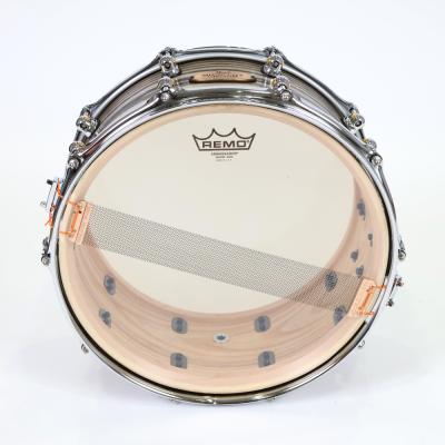 【訳あり】 Pearl パール USA MUSIC CITY CUSTOM MCCA1465S/C Solid Ash Shell 14x6.5 Two Tone Ash w/Ebony Inlay スネアドラム アウトレット 本体画像 裏