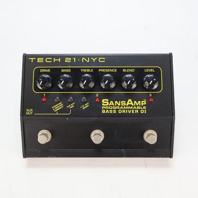 【中古】 ベース用プリアンプ TECH21 SansAmp PBDR PROGRAMMABLE BASS DRIVER DI ベース用プリアンプ エフェクター