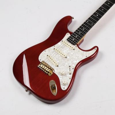 【中古】 エレキギター Sonic STR model Ash Body Ebony FingerBoard SeeThru Red 1994年製 Made in Japan 日本製 ソニック ストラトタイプ ボディトップ