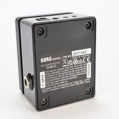 【中古】 KORG PITCHBLACK XS PB-XS ペダルチューナーピッチブラック 裏面