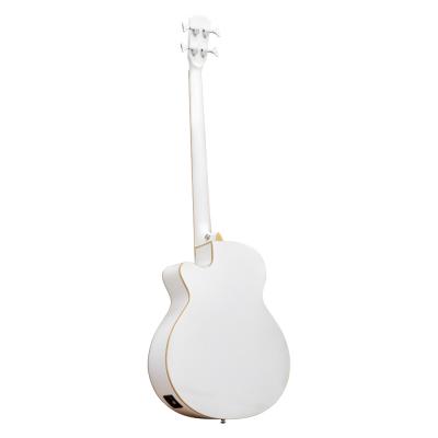 ELK ACOBE 4 Fretless White Sparkle フレットレス エレクトリックアコースティックベース バック画像