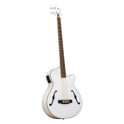 ELK ACOBE 4 F-Hole White Sparkle Fホール エレクトリックアコースティックベース