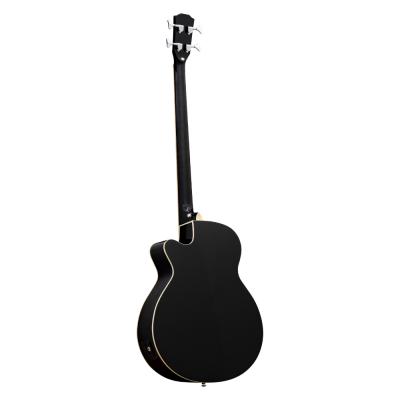 ELK ACOBE 4 F-Hole Piano Black Fホール エレクトリックアコースティックベース バック画像