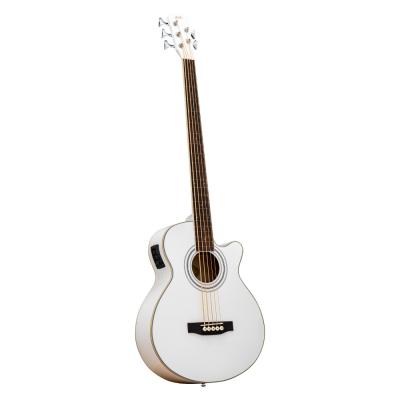 ELK ACOBE 5 Fretless White Sparkle フレットレス 5弦エレクトリックアコースティックベース