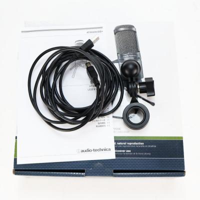 【中古】 コンデンサーマイク USB接続 AUDIO-TECHNICA AT2020USB+ USBマイクロホン オーディオテクニカ 付属品画像