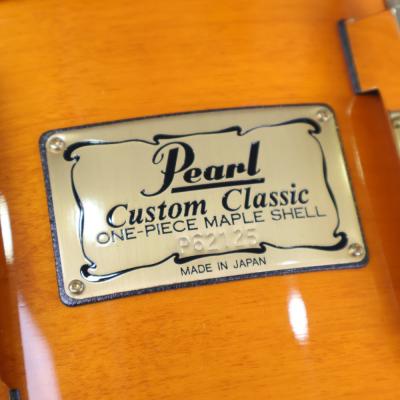 【中古】 スネアドラム パール Pearl Custom Classic ONE PIECE MAPLE SHELL 14x6.5 Made in Japan 詳細画像